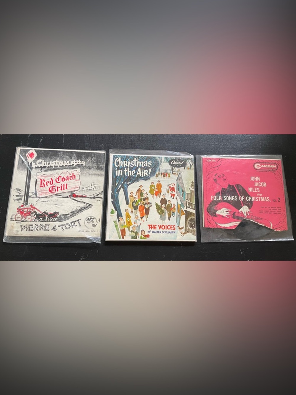 VINTAGE Set of 3 Christmas Vinyl Albums Excellent Condition!